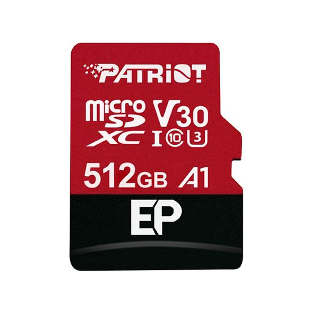 Patriot EP Series 512GB A1 / V30 Support microSD Card SDXC