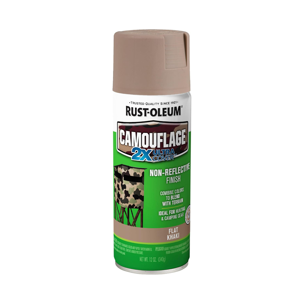 Rust-Oleum 279177 Specialty Camouflage Ultra Cover 2X Spray Paint, 12-Ounce, Khaki