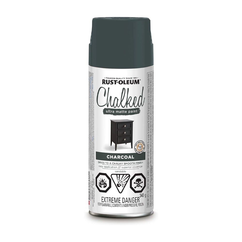 Rust-Oleum Chalked Ultra Matte Spray Paint in Charcoal