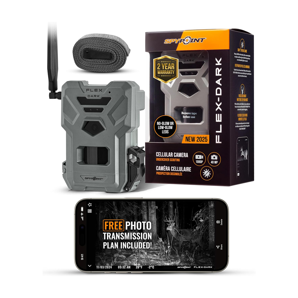 SPYPOINT Flex-Dark Cellular Trail Camera, 40MP Photos, 1080p Video